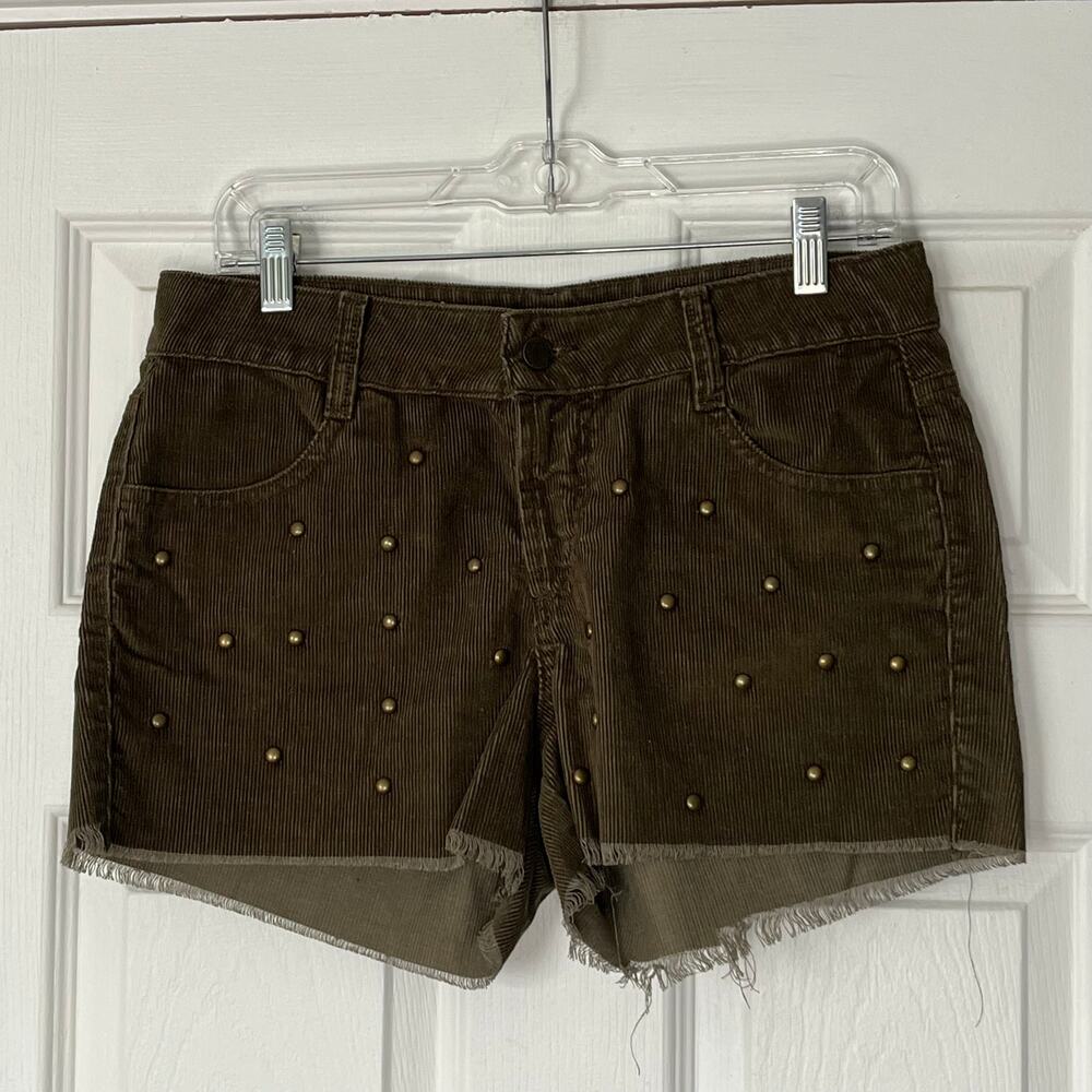 Guess Studded Corduroy Cutoff Shorts - Size 27